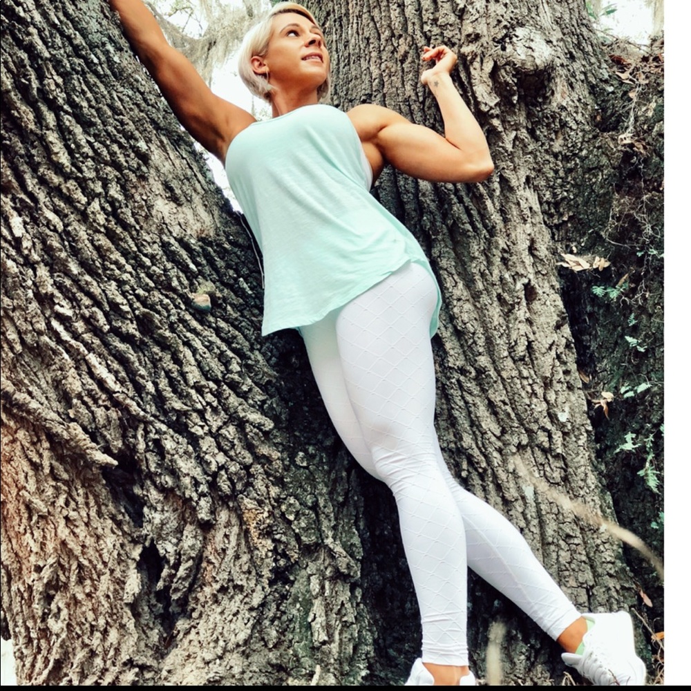 Soft White Yoga Leggings